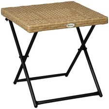 Outsunny Folding Square Rattan