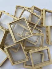 Tan LEGO Windows 1 x 4 x 3 (10 Pack)