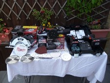 PRE OWNED TREND ;SAW ;DRILL 'S ; ANGLE GRINDER ;SANDERS ;WITH BATT ,AND CHAGER 