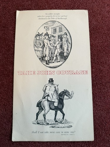 Vintage take john courage - vintage, courage"