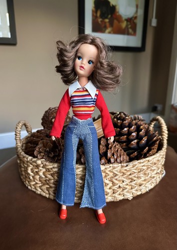 Sindy doll wearing jumper - wearing,
