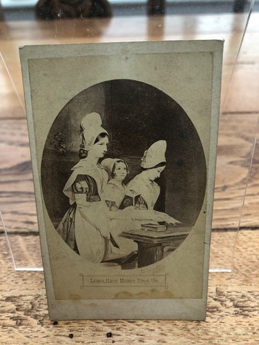 Victorian cdv printed card - printed,
