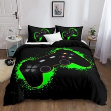 3D PS4 Controller Duvet Quilt Cover Set Bedding Single Double King Pillowcase UK