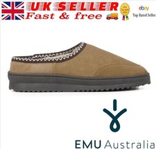 EMU Australia Platinum Outback Scuff Mens suede slipper Chestnut FREE CARRIAGE