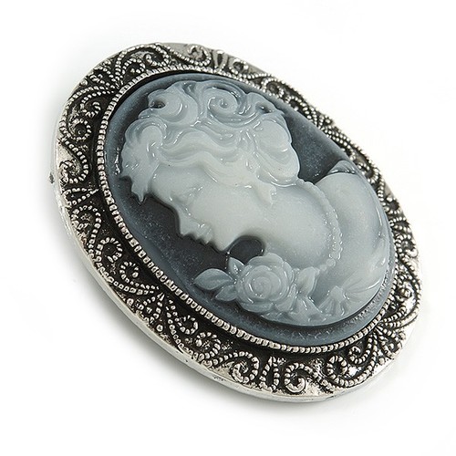Vintage inspired filigree grey - inspired,