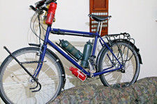 Blue rohloff touring bicycle - blue,