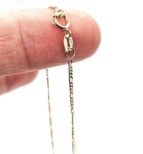 Gold figaro chain necklace - gold,