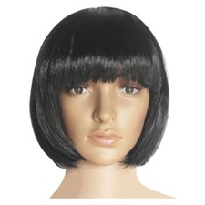 Short Straight Unisex Halloween Bob Hair Wigs Synthetic fiber Costume
