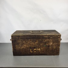 Vintage Wooden Large Tool Box
