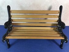 WROUGHT IRON & WOOD PARK BENCH-DOLL BENCH.