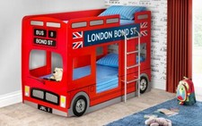 Single red london bus bunk - red,