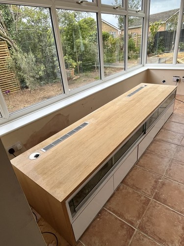 Media unit wood - tv/media, glass
