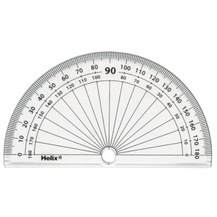 Helix 10cm 180 protractor - helix,
