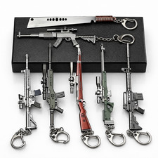 "Gun Model Keychain Set of 7