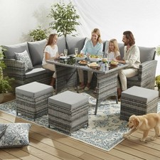Garden Rattan Furniture Set 9