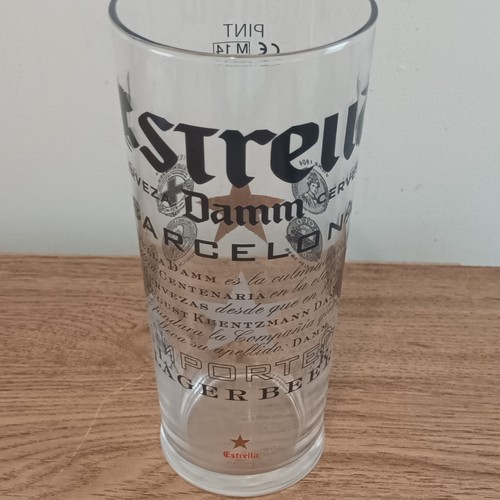Estrella damm pint - damm, glass