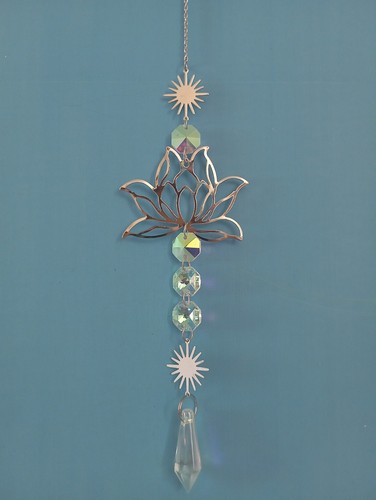 Crystal lotus flower and - crystal,