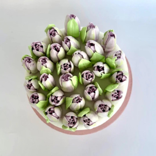 Edible tulips sugar cake - edible,
