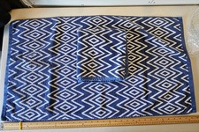 2 X Christy Hand Towel Diamond Cotton Blue Towels 