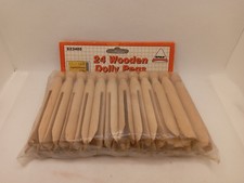 VINTAGE 24 Wooden Dolly Pegs