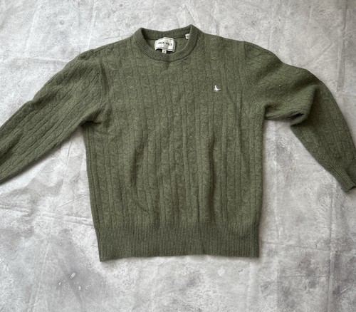 Jack wills green cable knit - green,