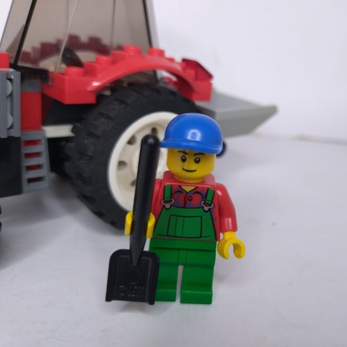 Lego city red farm tractor - lego,