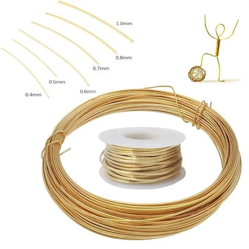 Soft brass wire 1mm - soft, 0.1mm-3mm