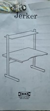 IKEA desk. V good condition. Size 120cms W, 90cms D.143cm H w/ 2nd shelf 35cms D