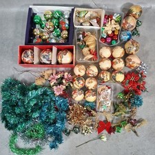 Vintage christmas tree baubles - tree,
