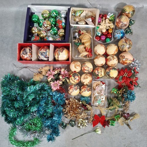 Vintage christmas tree baubles - vintage,