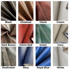 TEXTURED UPHOLSTERY LEATHERETTE FABRIC VINYL PVC Material Leather Fire Retardant