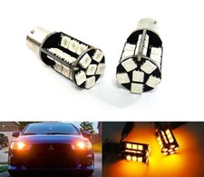 2x Amber 581 PY21W BAU15s Bulb 30 SMD LED Turn Signal Front Rear Indicator Light