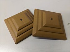 One Pair of UK Made Plastic Fence Post Caps 3.5in (5in corner to corner)