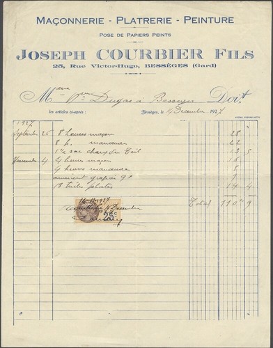 France 1934 courbier - france,, j.