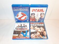 Blu-ray Bundle 4x Comedy Movies Paul Ghostbusters This Is The End - Ex-rental VG