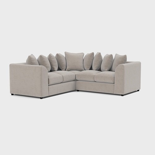Fabric sectional dual arm - fabric,