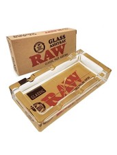 RAW Rolling Papers Classic Pack Design Glass Ashtray Limited Edition Heavy Duty