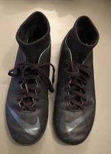 Nike Mercurial Superfly Club Astro Turf Football Boots Lace Up Black UK 7.5.