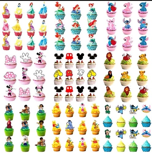 Gabbys paper cake picks - 12,