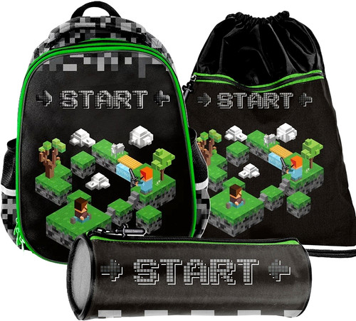 Minecraft school bag set - minecraft,