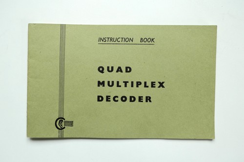 Quad multiplex decoder - multiplex,