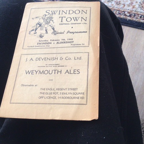 Football programme 1947 48 - programme, 1947/48