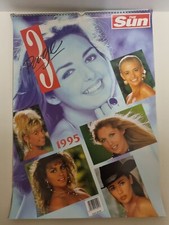 The Sun Page 3 Girl Calendar 1995 Kathy Lloyd Jo Guest Lisa Bangert Vintage