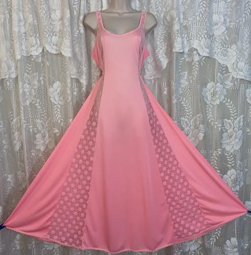 Vtg coral pink full swp - coral,