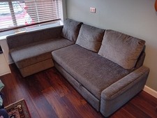 IKEA Friheten Dark Grey Corner Sofa-Bed with Storage