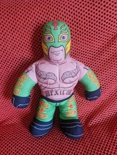 WWE Wresling Rey Mysterio 16" Soft Toy Plush Brawlin Buddies Talking 2011 Mattel