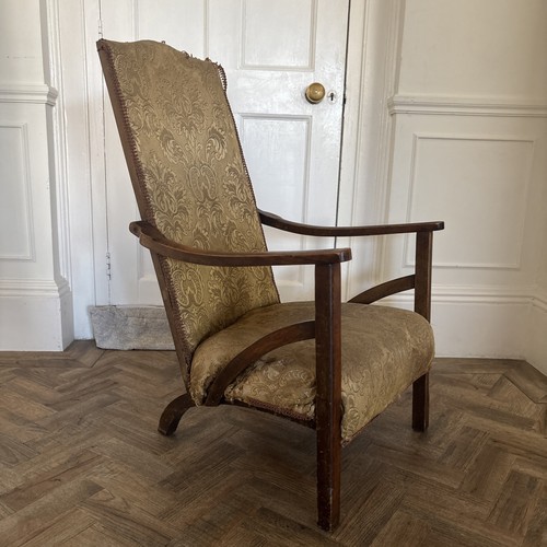 Antique oak armchair atcraft - antique,
