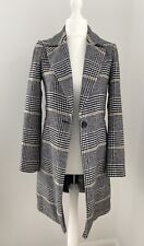 Dept 19 Black White Camel Check Coat