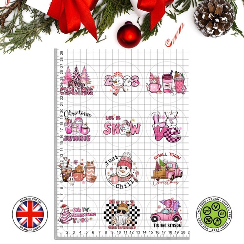 Christmas cookies pink - christmas,