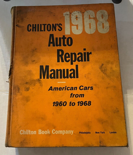 Chilton 1968 auto repair - auto,